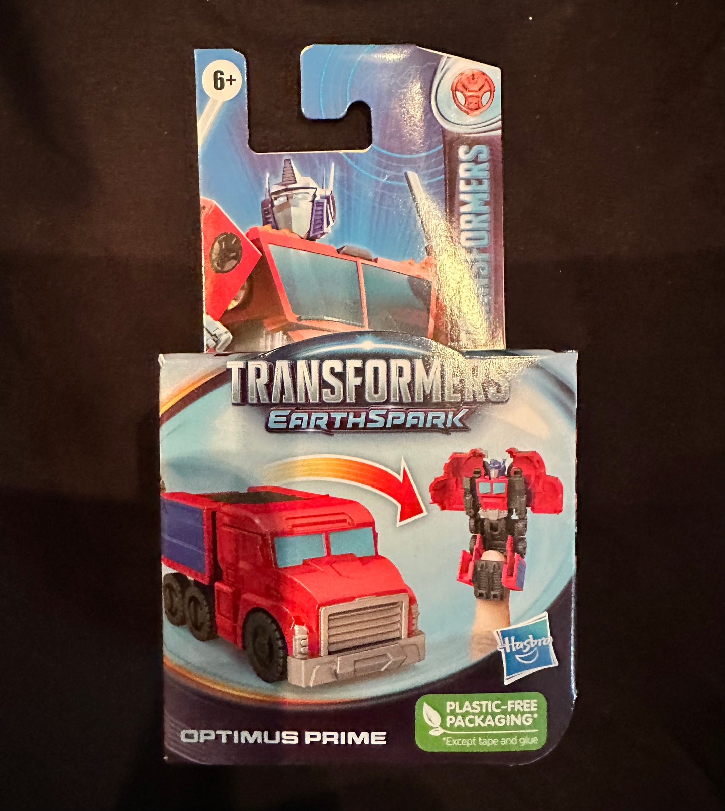 Transformers Animated EarthSpark 1-Step Flip Changer Optimus Prime